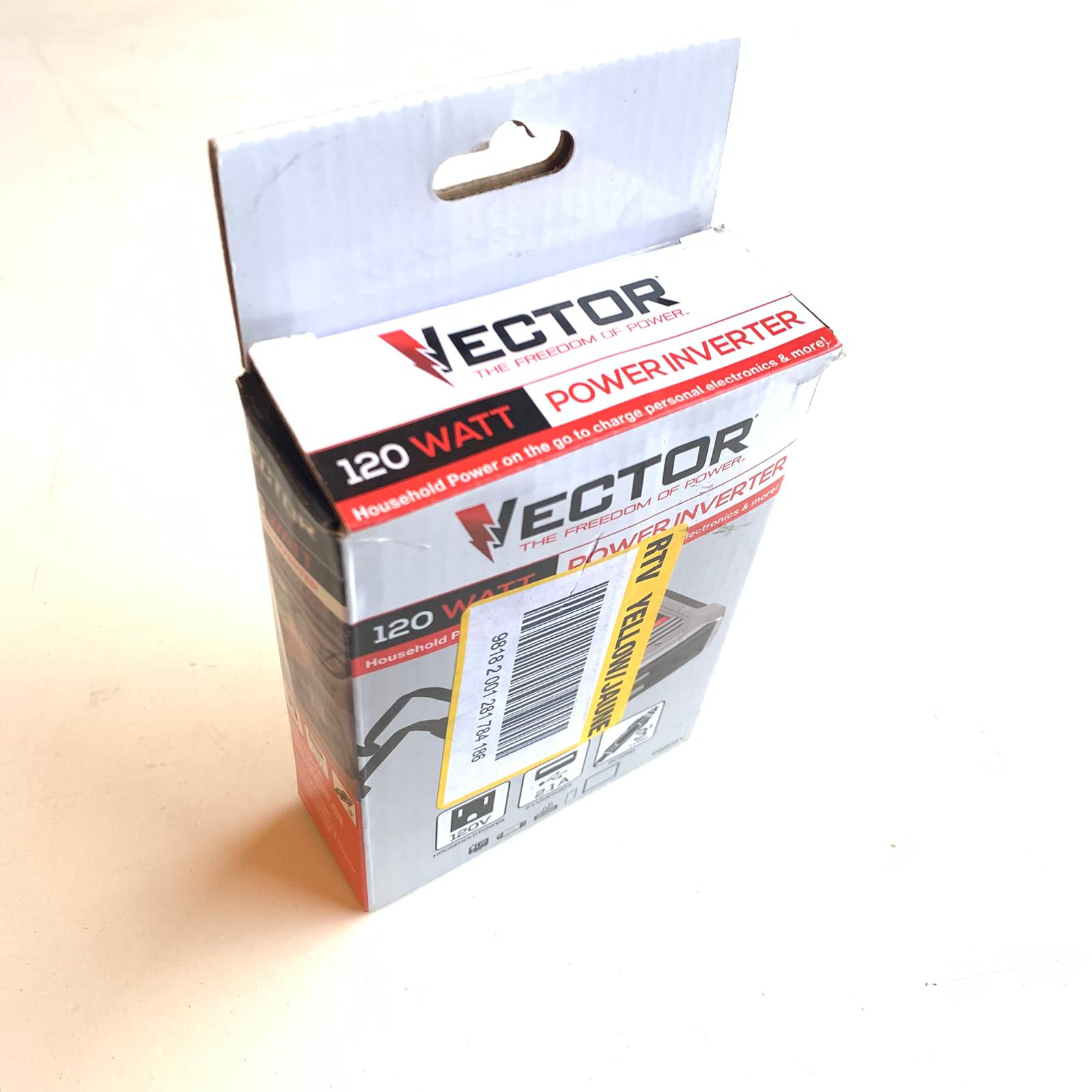 120 Watt Power Inverter, 12V DC, 120V AC, Dual USB Charging Ports (PI120SV) 120 Watt Power Inverter, 12V DC, 120V AC, Dual USB Charging Ports (PI120SV)